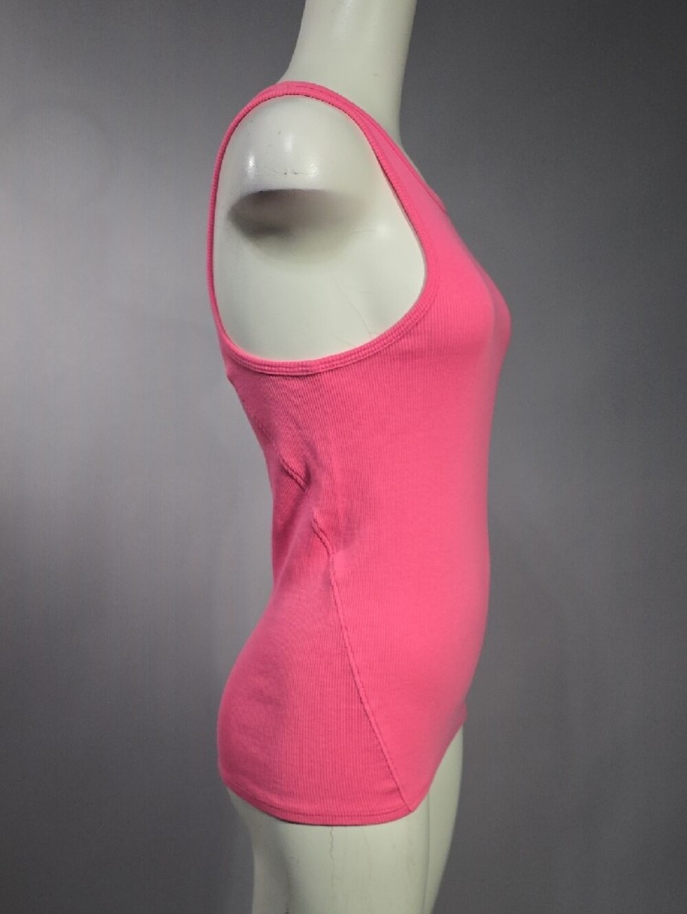 rag & bone Pink Ribbed Crewneck Tank R1 - Picture 2 of 5